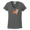 Ladies Heavy Cotton ™ 100% Cotton V Neck T Shirt Thumbnail