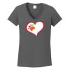 Ladies Heavy Cotton ™ 100% Cotton V Neck T Shirt Thumbnail
