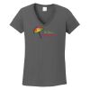Ladies Heavy Cotton ™ 100% Cotton V Neck T Shirt Thumbnail