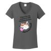 Ladies Heavy Cotton ™ 100% Cotton V Neck T Shirt Thumbnail