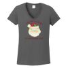 Ladies Heavy Cotton ™ 100% Cotton V Neck T Shirt Thumbnail