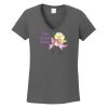 Ladies Heavy Cotton ™ 100% Cotton V Neck T Shirt Thumbnail