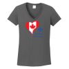 Ladies Heavy Cotton ™ 100% Cotton V Neck T Shirt Thumbnail