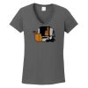 Ladies Heavy Cotton ™ 100% Cotton V Neck T Shirt Thumbnail