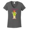 Ladies Heavy Cotton ™ 100% Cotton V Neck T Shirt Thumbnail
