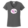 Ladies Heavy Cotton ™ 100% Cotton V Neck T Shirt Thumbnail