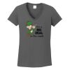 Ladies Heavy Cotton ™ 100% Cotton V Neck T Shirt Thumbnail
