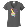 Ladies Heavy Cotton ™ 100% Cotton V Neck T Shirt Thumbnail