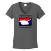 Ladies Heavy Cotton ™ 100% Cotton V Neck T Shirt Thumbnail