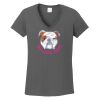 Ladies Heavy Cotton ™ 100% Cotton V Neck T Shirt Thumbnail
