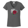 Ladies Heavy Cotton ™ 100% Cotton V Neck T Shirt Thumbnail