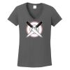 Ladies Heavy Cotton ™ 100% Cotton V Neck T Shirt Thumbnail
