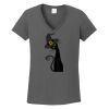 Ladies Heavy Cotton ™ 100% Cotton V Neck T Shirt Thumbnail