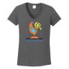 Ladies Heavy Cotton ™ 100% Cotton V Neck T Shirt Thumbnail
