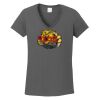 Ladies Heavy Cotton ™ 100% Cotton V Neck T Shirt Thumbnail