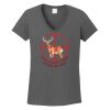 Ladies Heavy Cotton ™ 100% Cotton V Neck T Shirt Thumbnail