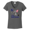 Ladies Heavy Cotton ™ 100% Cotton V Neck T Shirt Thumbnail