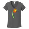 Ladies Heavy Cotton ™ 100% Cotton V Neck T Shirt Thumbnail