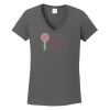 Ladies Heavy Cotton ™ 100% Cotton V Neck T Shirt Thumbnail
