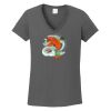 Ladies Heavy Cotton ™ 100% Cotton V Neck T Shirt Thumbnail