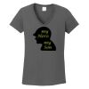 Ladies Heavy Cotton ™ 100% Cotton V Neck T Shirt Thumbnail