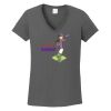 Ladies Heavy Cotton ™ 100% Cotton V Neck T Shirt Thumbnail