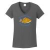 Ladies Heavy Cotton ™ 100% Cotton V Neck T Shirt Thumbnail