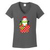 Ladies Heavy Cotton ™ 100% Cotton V Neck T Shirt Thumbnail