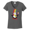 Ladies Heavy Cotton ™ 100% Cotton V Neck T Shirt Thumbnail