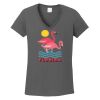 Ladies Heavy Cotton ™ 100% Cotton V Neck T Shirt Thumbnail