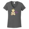 Ladies Heavy Cotton ™ 100% Cotton V Neck T Shirt Thumbnail
