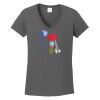 Ladies Heavy Cotton ™ 100% Cotton V Neck T Shirt Thumbnail