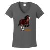 Ladies Heavy Cotton ™ 100% Cotton V Neck T Shirt Thumbnail