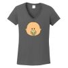 Ladies Heavy Cotton ™ 100% Cotton V Neck T Shirt Thumbnail