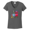 Ladies Heavy Cotton ™ 100% Cotton V Neck T Shirt Thumbnail