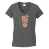 Ladies Heavy Cotton ™ 100% Cotton V Neck T Shirt Thumbnail