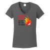 Ladies Heavy Cotton ™ 100% Cotton V Neck T Shirt Thumbnail