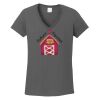 Ladies Heavy Cotton ™ 100% Cotton V Neck T Shirt Thumbnail