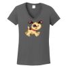 Ladies Heavy Cotton ™ 100% Cotton V Neck T Shirt Thumbnail