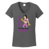 Ladies Heavy Cotton ™ 100% Cotton V Neck T Shirt Thumbnail