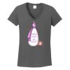 Ladies Heavy Cotton ™ 100% Cotton V Neck T Shirt Thumbnail