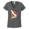 Ladies Heavy Cotton ™ 100% Cotton V Neck T Shirt Thumbnail