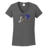 Ladies Heavy Cotton ™ 100% Cotton V Neck T Shirt Thumbnail