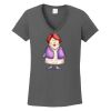 Ladies Heavy Cotton ™ 100% Cotton V Neck T Shirt Thumbnail
