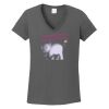 Ladies Heavy Cotton ™ 100% Cotton V Neck T Shirt Thumbnail