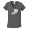 Ladies Heavy Cotton ™ 100% Cotton V Neck T Shirt Thumbnail
