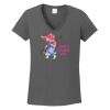 Ladies Heavy Cotton ™ 100% Cotton V Neck T Shirt Thumbnail