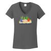 Ladies Heavy Cotton ™ 100% Cotton V Neck T Shirt Thumbnail