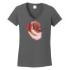 Ladies Heavy Cotton ™ 100% Cotton V Neck T Shirt Thumbnail