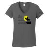 Ladies Heavy Cotton ™ 100% Cotton V Neck T Shirt Thumbnail